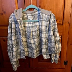 Flannel sweatshirt